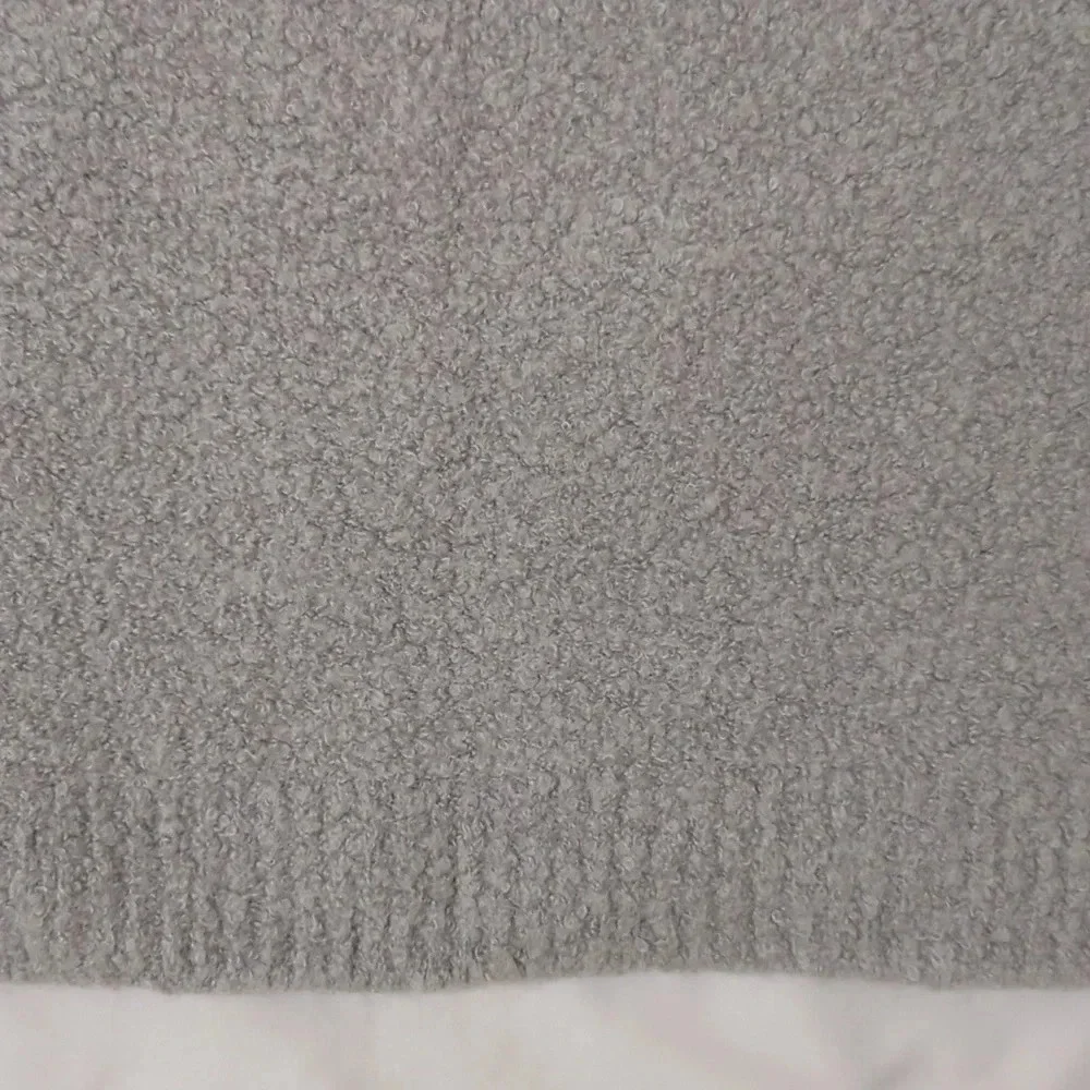 Saks Fifth Avenue Wool Sweater Mock Neck Sweater, Color Gray Size XL - Picture 10 of 12